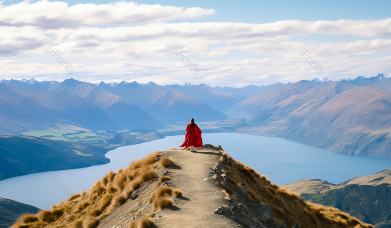 蓝天白云山峦湖泊自然美景拍摄,高清,摄影图,摄影图片,图片大全,摄影图免费下载